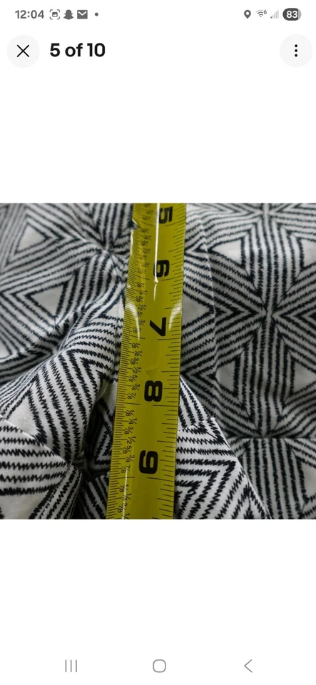 Pantalones Cortos de Estudio Express Design Mujer Bolsillos Elastizados Puños Negro Blanco Talla 4 Foto 4 de 4