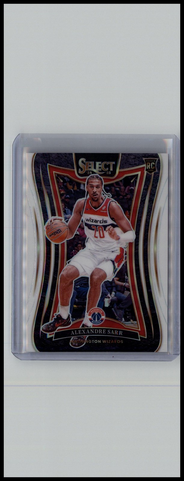 2024-25 Panini Select #399 Alexandre Sarr White Prizm Mezzanine