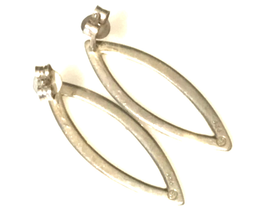 Malcolm Gray Ortak silver solid drop Earrings - image 2