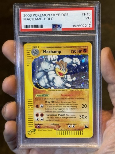 Machamp graded PSA 3 for sale on eBay
