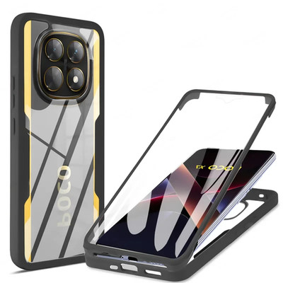 360 Full Cover Hülle für Xiaomi Poco X7 X6 X5 Pro X3 NFC F6 F7 Pro Ultra Shockpro