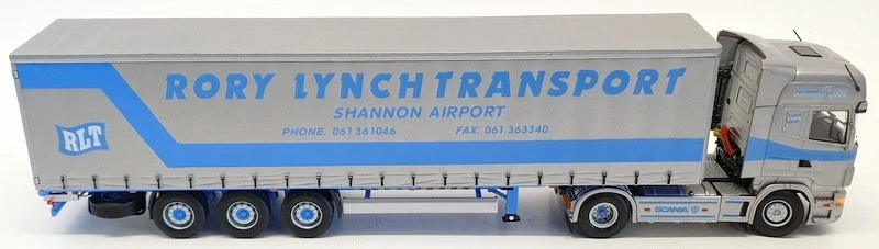 Universal Hobbies 1/50 Scale 5612A - Scania Trailer Curtainside - Grey - Photo 3/4
