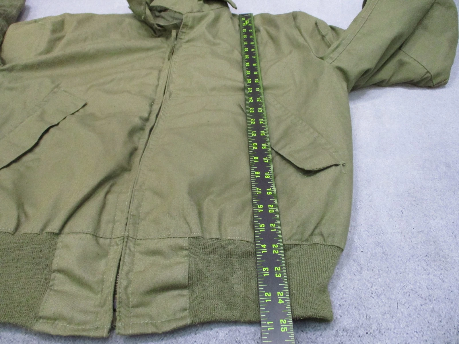 Vintage Alpha Industries CWU-45/P Flight Jacket Cold Weather Aramid Large Long - product detail image 16