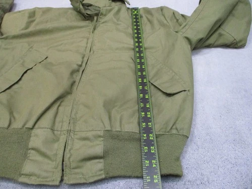 Vintage Alpha Industries CWU-45/P Flight Jacket Cold Weather Aramid Large Long image 16