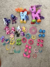 My Little Pony Vintage Lot  11 Ponies and Accessories 2010-2013 ish