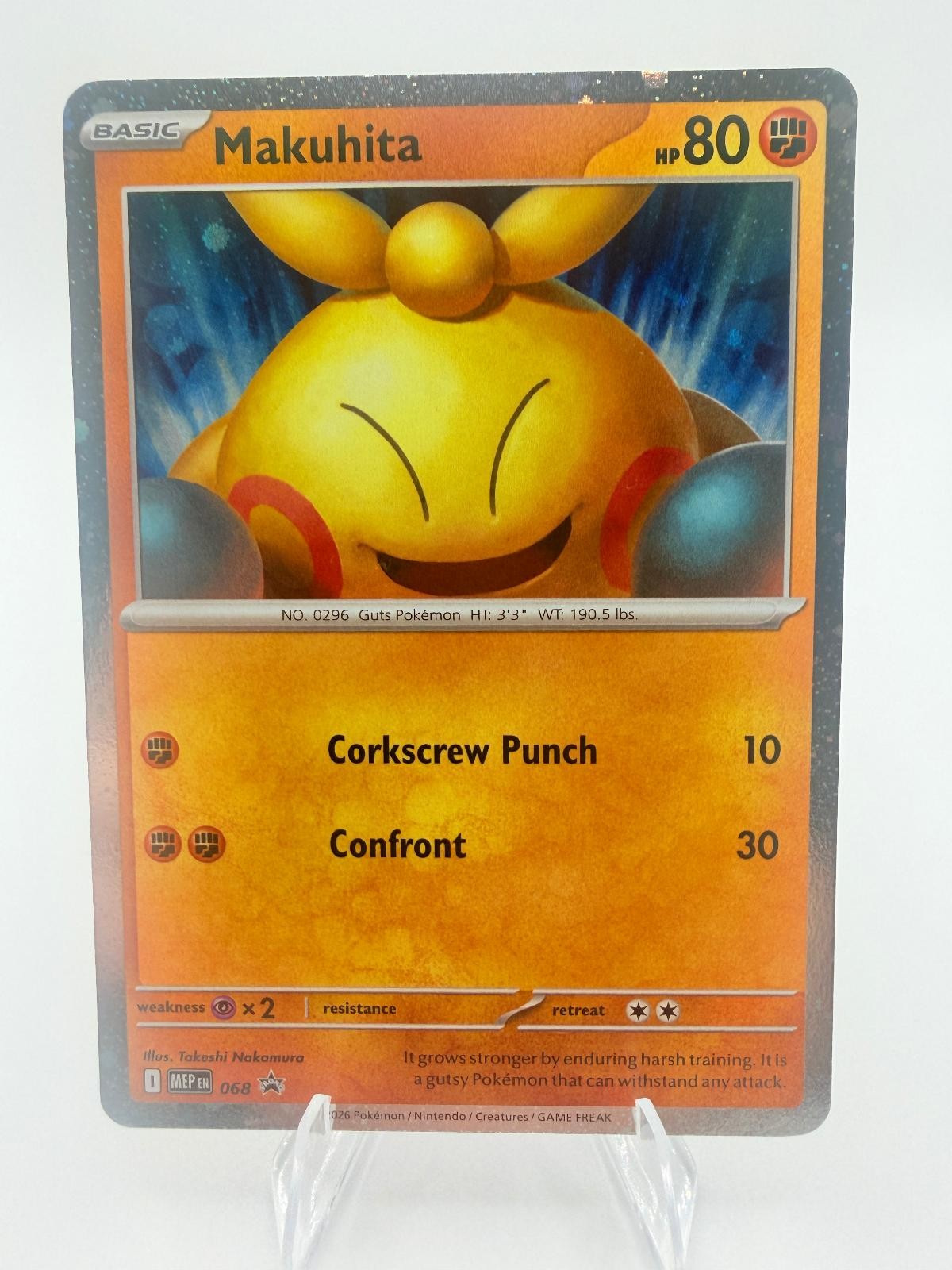 Makuhita 068 Holo Promo ME: Mega Evolution Promo Pokemon Holo Near Mint