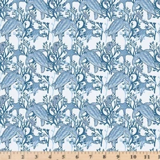 Ocean Oasis Main Mist C15990 Sea Turtles 100% Cotton Fabric By the half yard