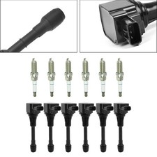 6x Ignition Coil+Spark Plug UF550 Für Infiniti G25 Nissan Maxima 3.5 V6 09-19