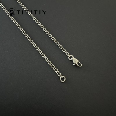 New Pure Titanium Necklace O-Chain Wide 3mm Anti Allergic Fashion Classic Gift