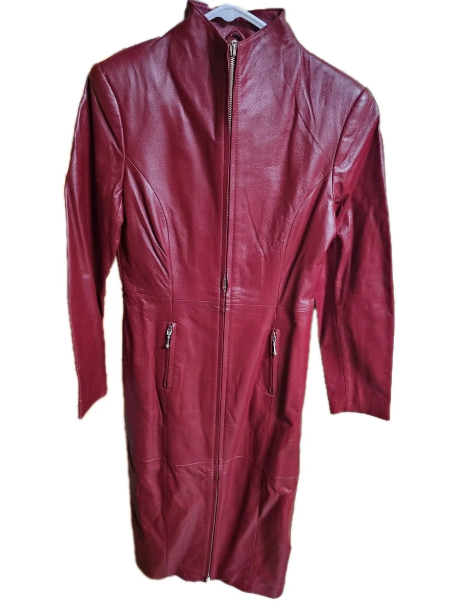 Newport News Leather Outer Shell Coats, Jackets & Vests Trench