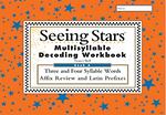 SEEING STARS MULTISYLLABLE DECODING WORKBOOK 6 By Nanci Bell **BRAND NEW**