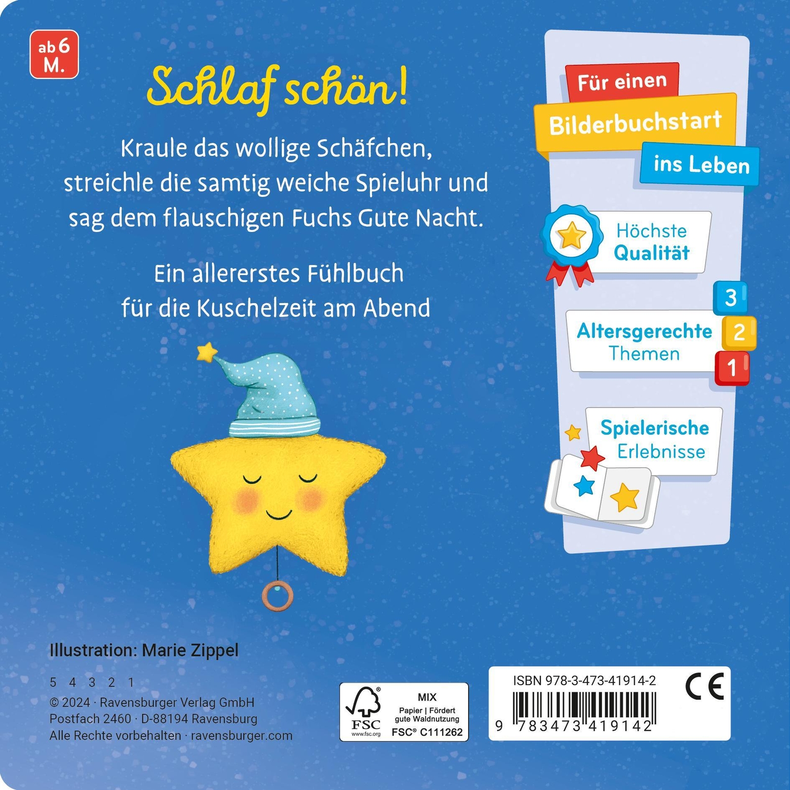 Thumbnail - Marie Zippel | Mein Allererstes Fühlbuch: Gute Nacht | Buch | Deutsch