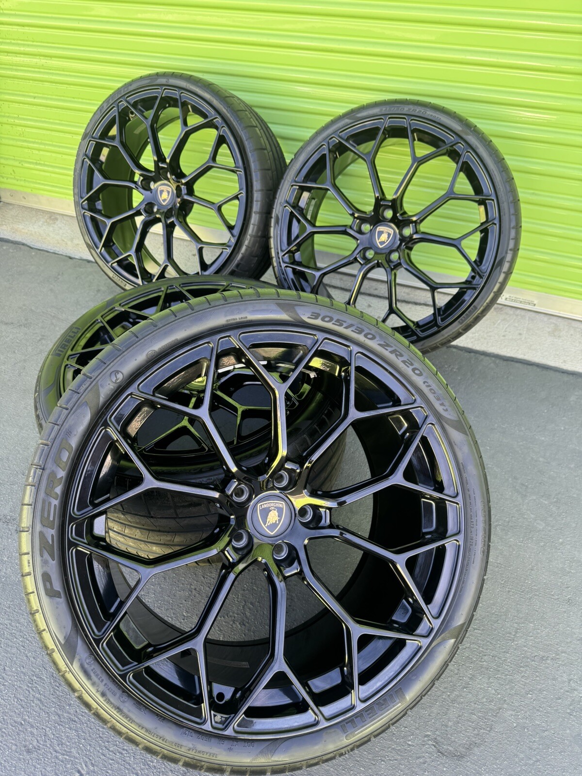20 LAMBORGHINI HURACAN PERFORMANTE  RIMS OEM Technica 4 BLACK 4T0601017 NEW EVO
