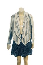 Ulla Johnson Striped Cardigan Jacket M Women Casual Winter Open Front NEW 36676