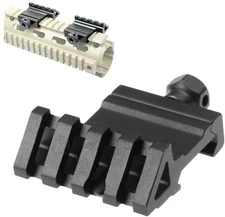 2 PC 45 Degree Offset Picatinny /Weaver Rail Mount Offset Side Rail for Laser