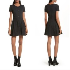 NWT Opening Ceremony Desert Jacquard Flare Dress Black Made in USA Size S