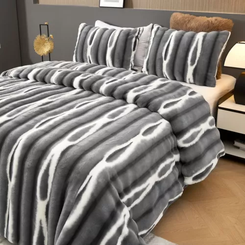 Plush Bed Blanket Mink Blankets Luxury Heavy Thick Warm Soft Winter Sofa Blanket - Picture 62 of 63