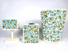 Vintage Seven Seas Bathroom Set of 3 - Wasteb...