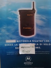 MOTOROLA STARTAC 130 1998 PUBBLICITÀ ADVERTISING WERBUNG ITALIAN CLIPPING