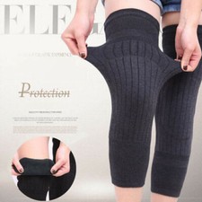 1 Pair Men Women Wool Leg Knee Warmer Winter Socks Thermal Longer Thickness UK