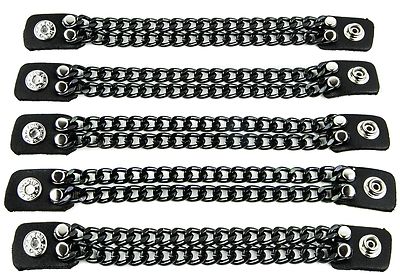 Motorcycle Vest For Women Vest Extender 1 Row Black Chain Biker MC