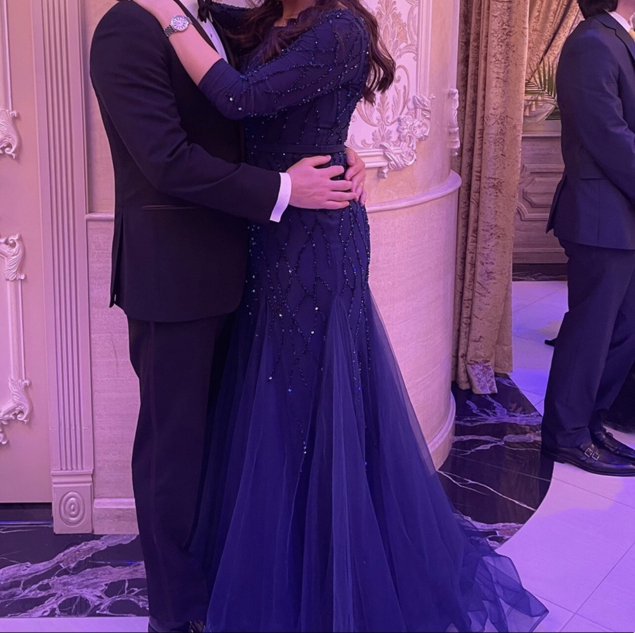 basix navy gown - image 2