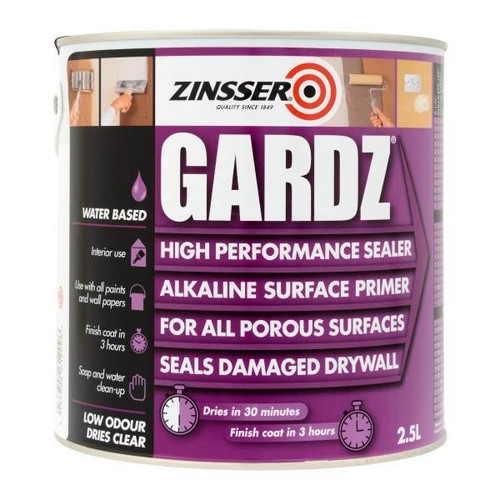 Zinsser Gardz High Performance Sealer for Porous Surfaces 500ml/1L/2.5L/5L eBay