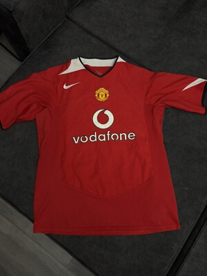 MANCHESTER UNITED 2004 2006 VINTAGE FOOTBALL SHIRT SOCCER JERSEY M