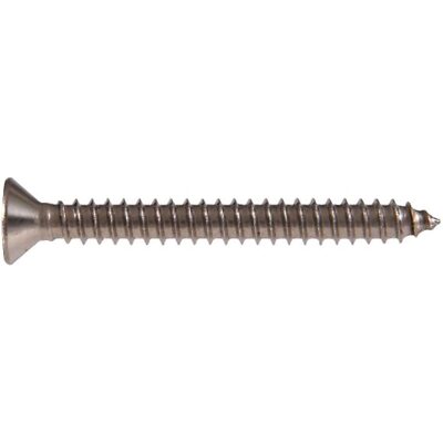 Hillman 100-Pack Stainless Steel Phillips Oval Head Sheet Metal Screws – #6 X 3/4", General Repair Fasteners