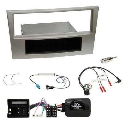 Einbauset Lenkradadapter DIN Autoradio für Opel Zafira B Astra H Corsa D satin-s