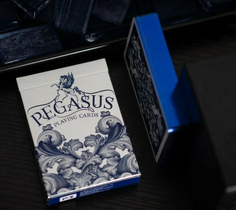 Pegasus BLUE GILDED Playing Card Deck USPCC 1 of 250 New/Sealed