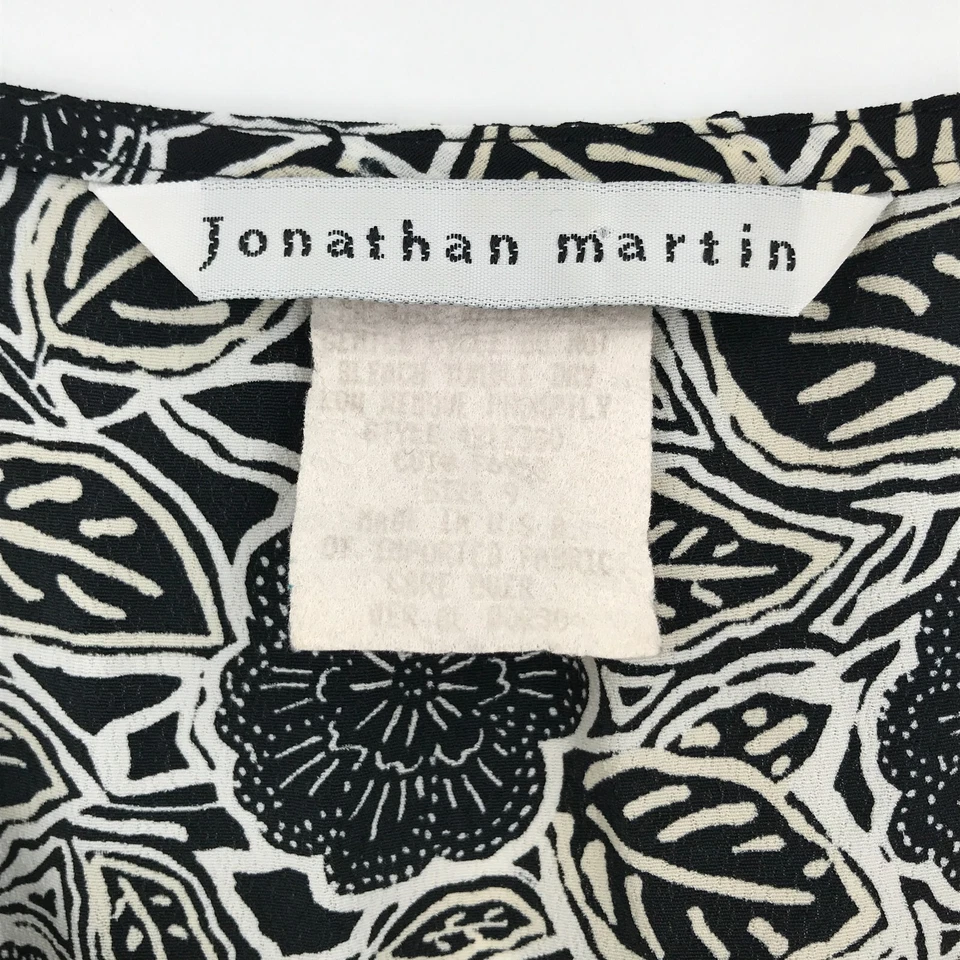 VINTAGE Jonathan Martin Womens Dress Juniors 9 Black Sleeveless Pullover USA - Image 3 of 4