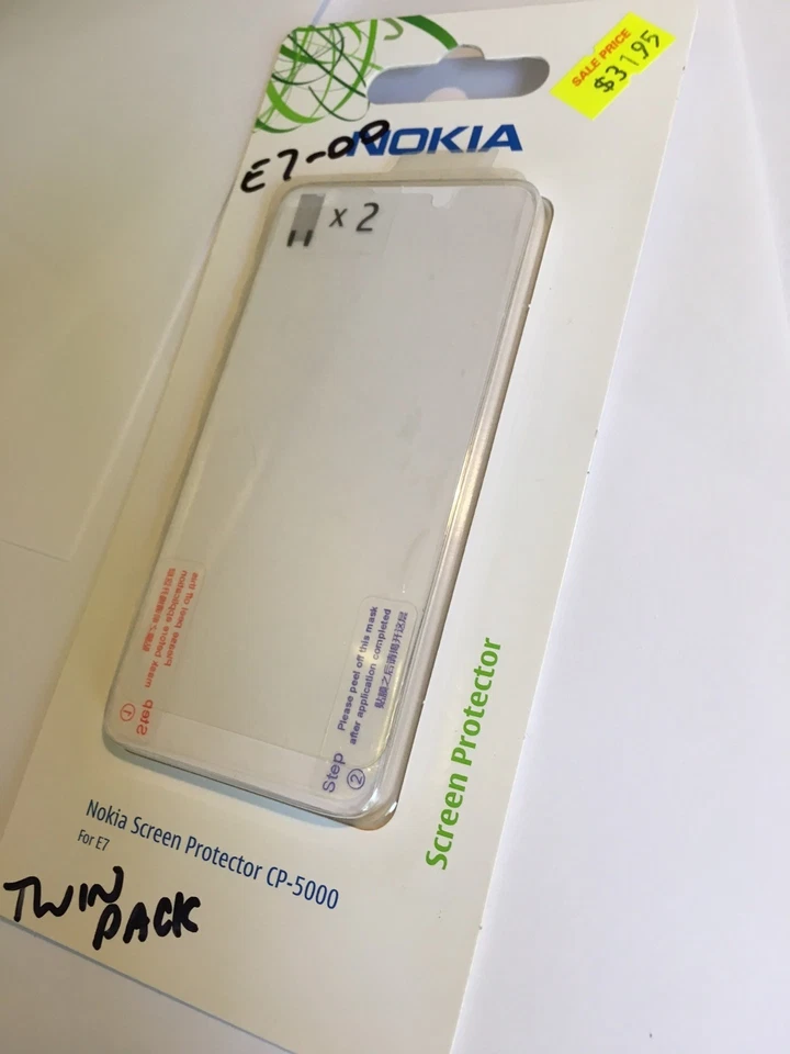 Nokia E7-00 Screen Guard Protectors in Clear Twin Pack CP-5000 Genuine Brand New - Image 2 of 4