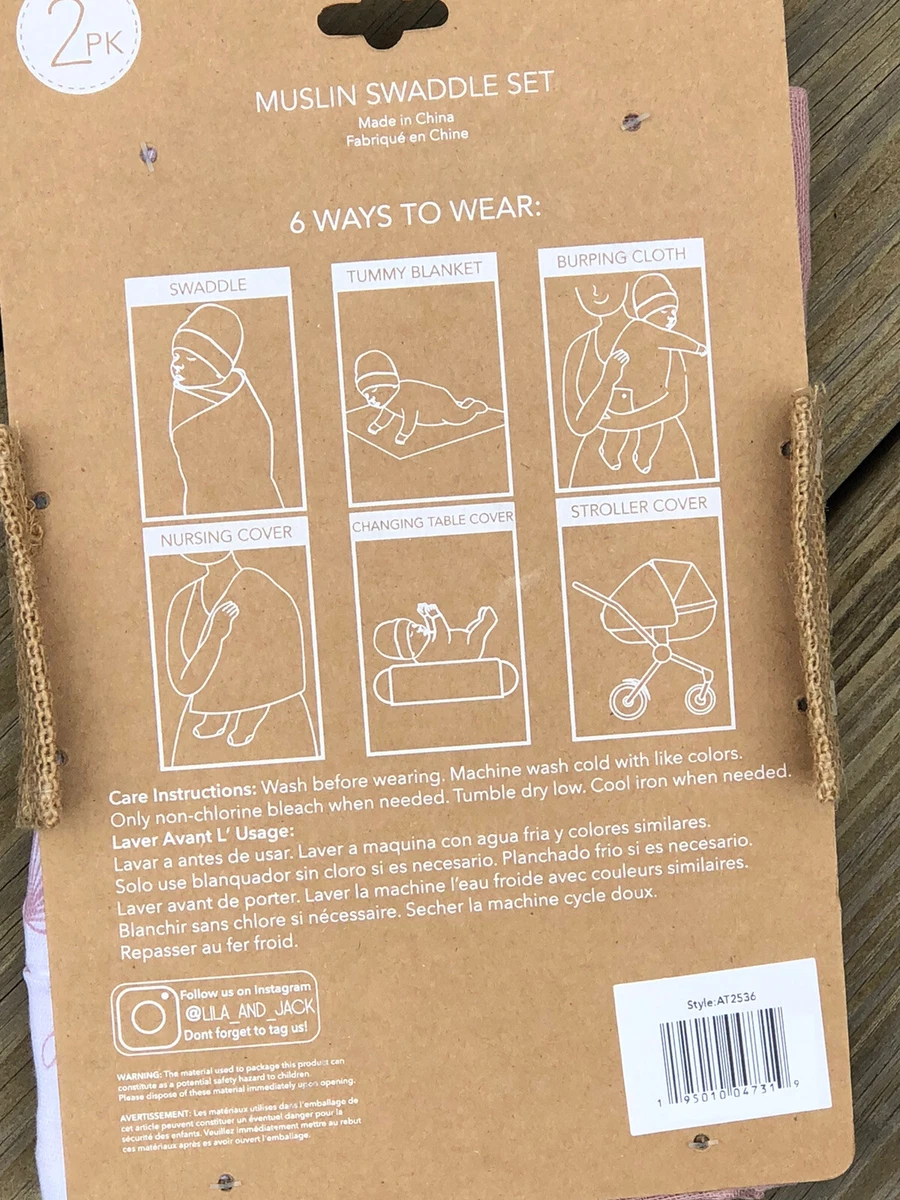 Lila and online jack swaddle set