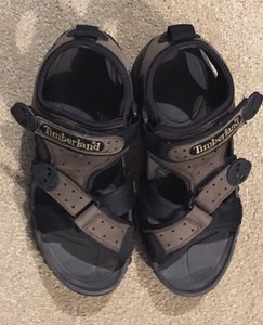 timberland black sandals