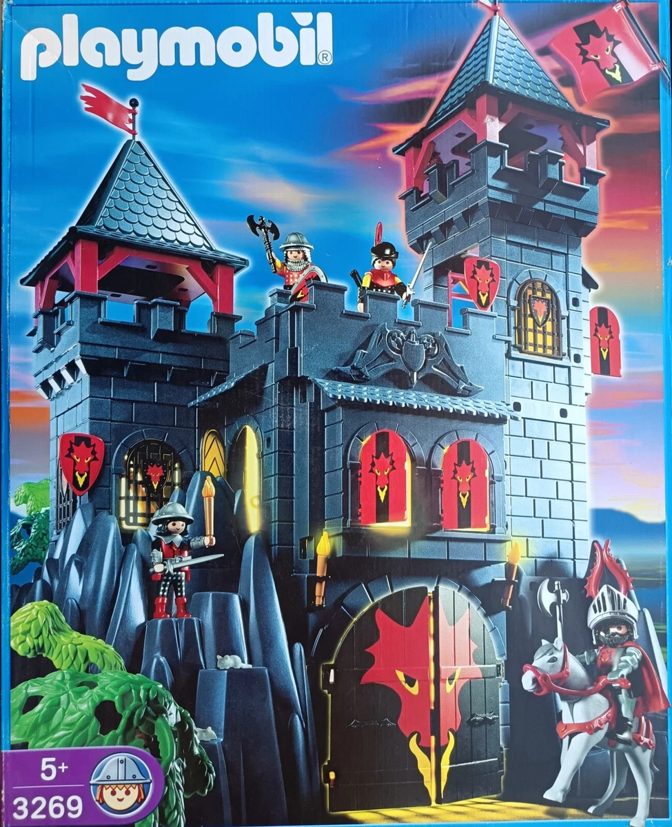 Playmobil Château Avec Dragon 9 Chevaliers Et Un Prince