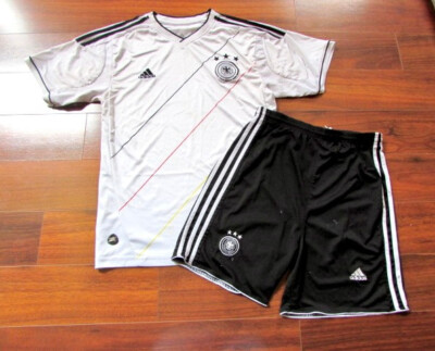 ADIDAS Men's S DEUTSCHER FUSSBALL-BUND 2PC Germany Soccer Jersey Shorts  LOT
