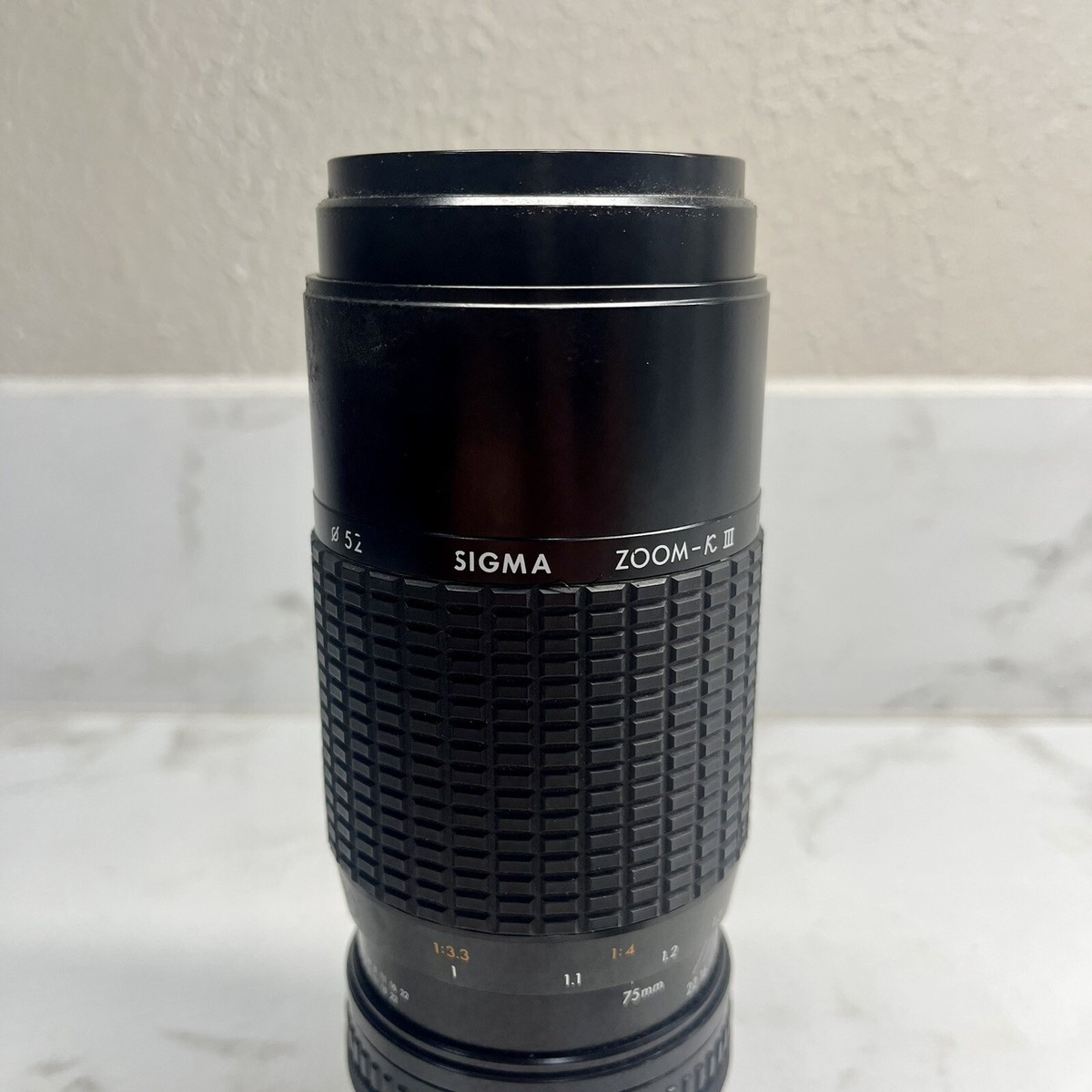 SIGMA ZOOM-K III 1:3.5-4.5 f=75-210mm Multi Coated Lens 52mm
