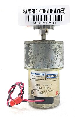 PITTMAN GM9212C226-R3 114806 Rev B 24VDC Motor