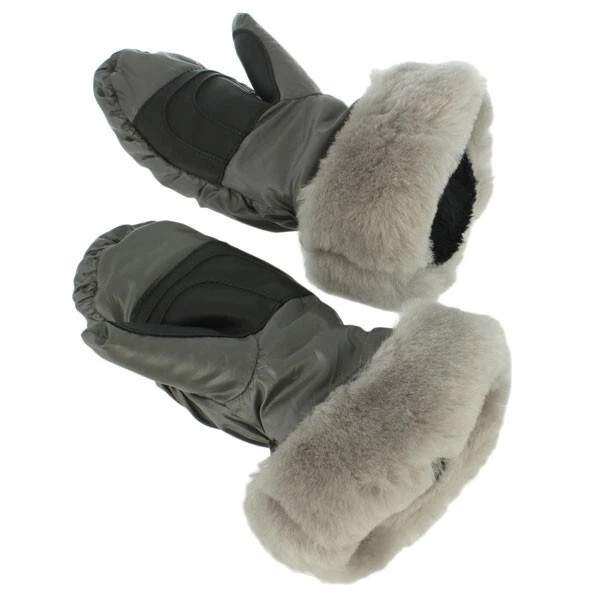 Conjunto de chapéu e luva UGG tecido Pom/NYLON/#15067/2-4 anos/cinza/MSRP $85.00 - Imagem 4 de 4