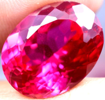 Extremely Rare & Natural 20.00 Ct SUNRISE RUBY GGL Certified Loose Gemstone