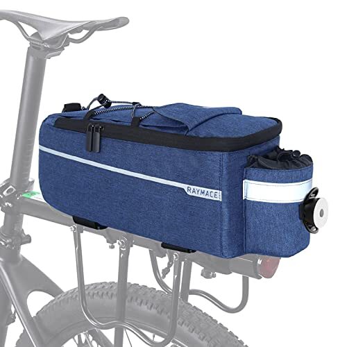 RAYMACE Bike Trunk Cooler Bag With Tail Light,Bicycle  Assorted Sizes , Colors 