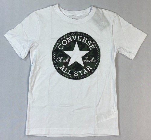 NEW Boy's Youth Converse Short Sleeve Cotton T-Shirt - Picture 3 of 7