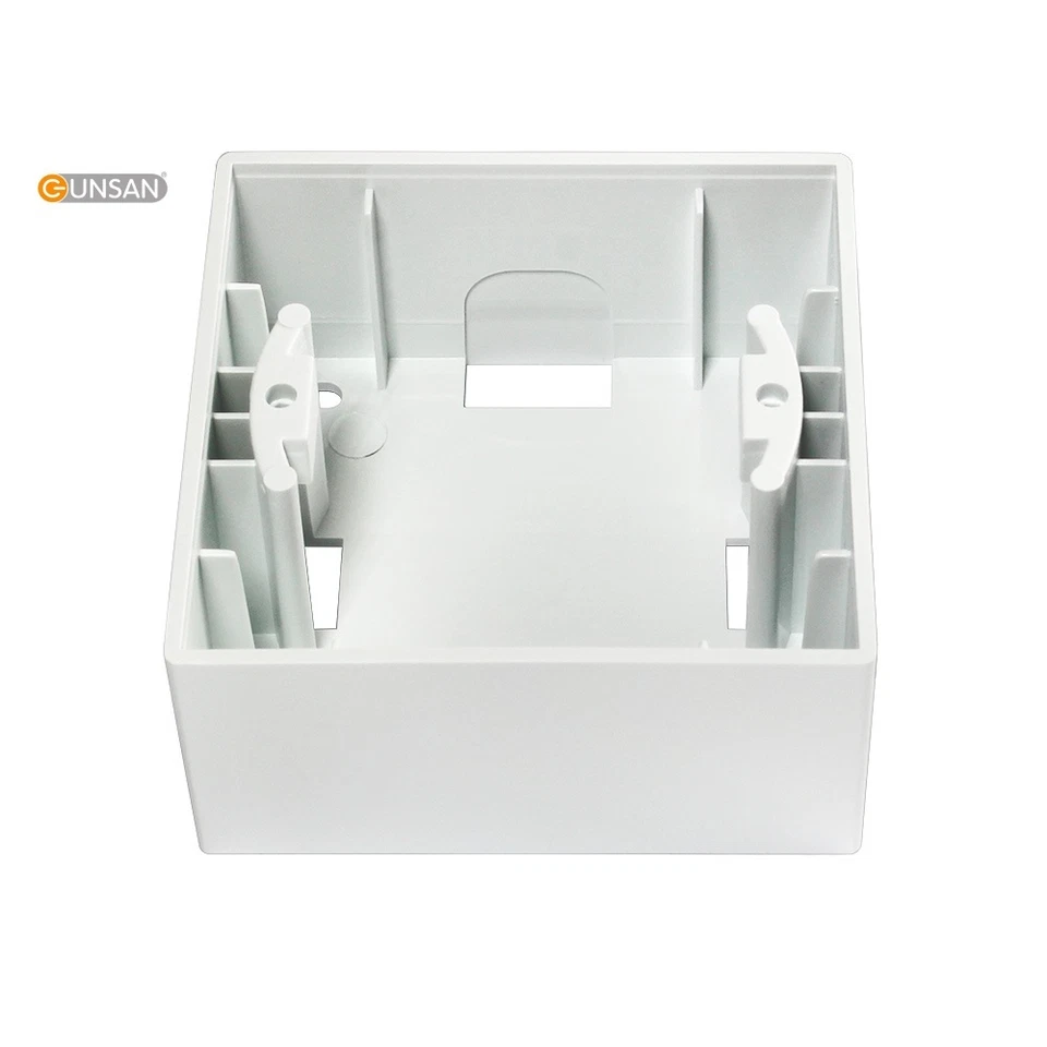 GUNSAN Visage 1-fach Aufputz Rahmen Aufputzgehäuse für Taster Steckdosen Schalter weiß