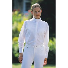 DUBLIN  SHOW SHIRT STOCK COLLAR LONG SLEEVE HORSE RIDING EQUESTRIAN FULL SLEEVED