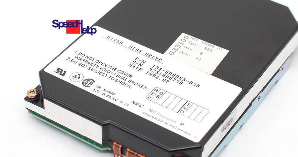 Nec D3756 105mb Ide Pata Ata 40-Pin Hdd Hard Disk - Image 3 of 4