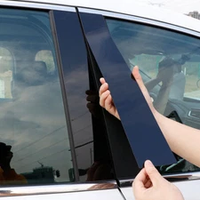 For 2007 2008 2009 2010 2011 HONDA CRV CR-V Pillar Post 6pc Window Door Trim