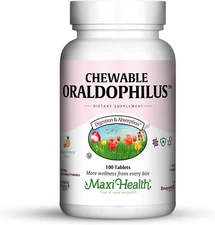 Maxi-Health Chewable Oraldophilus - Non Dairy - Probiotics, Tropical Flavor, ...