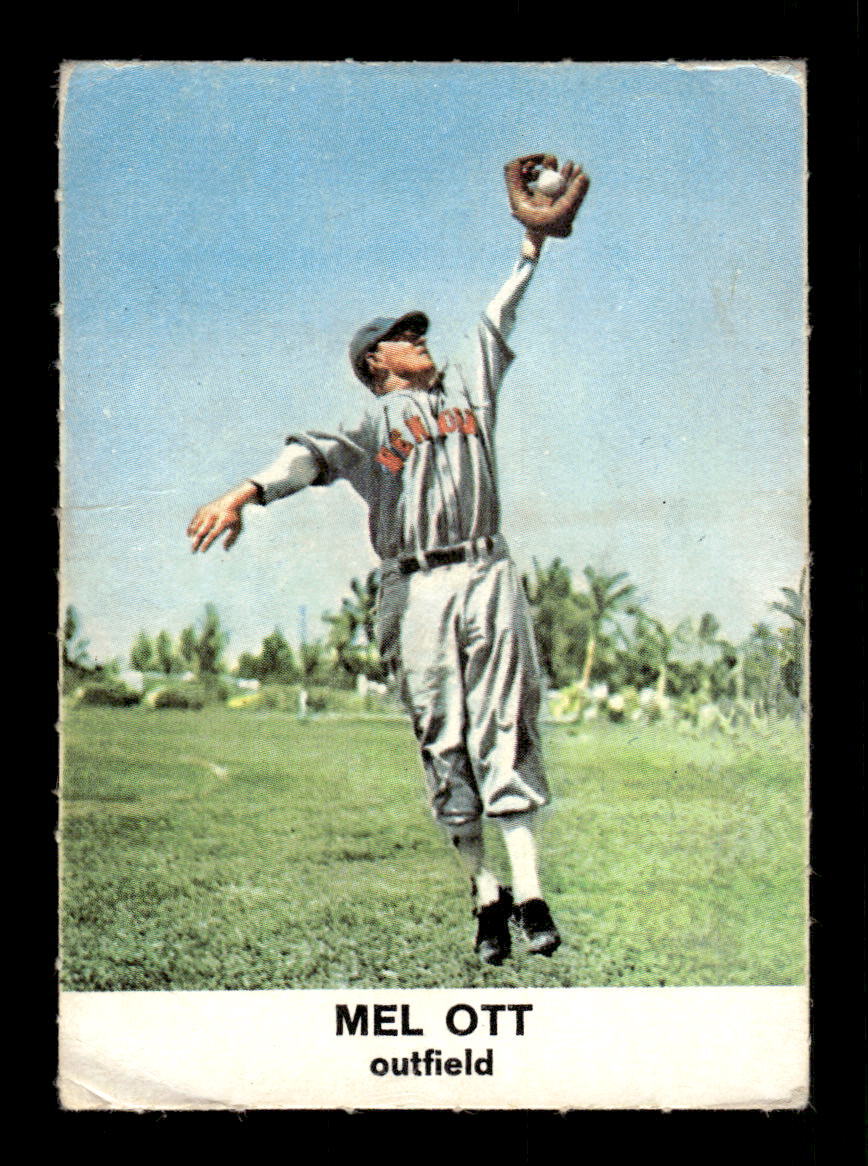 1961 Golden Press Hall of Fame Baseball Stars #1 Mel Ott GOOD
