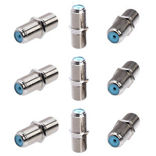 3 GHz F Type Female to Female F-81 Barrel Connector Coaxial Coupler Adapter LOT